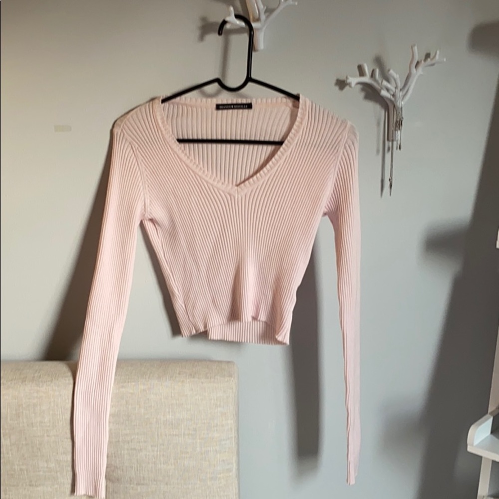 Brandy Melville Cropped V neck